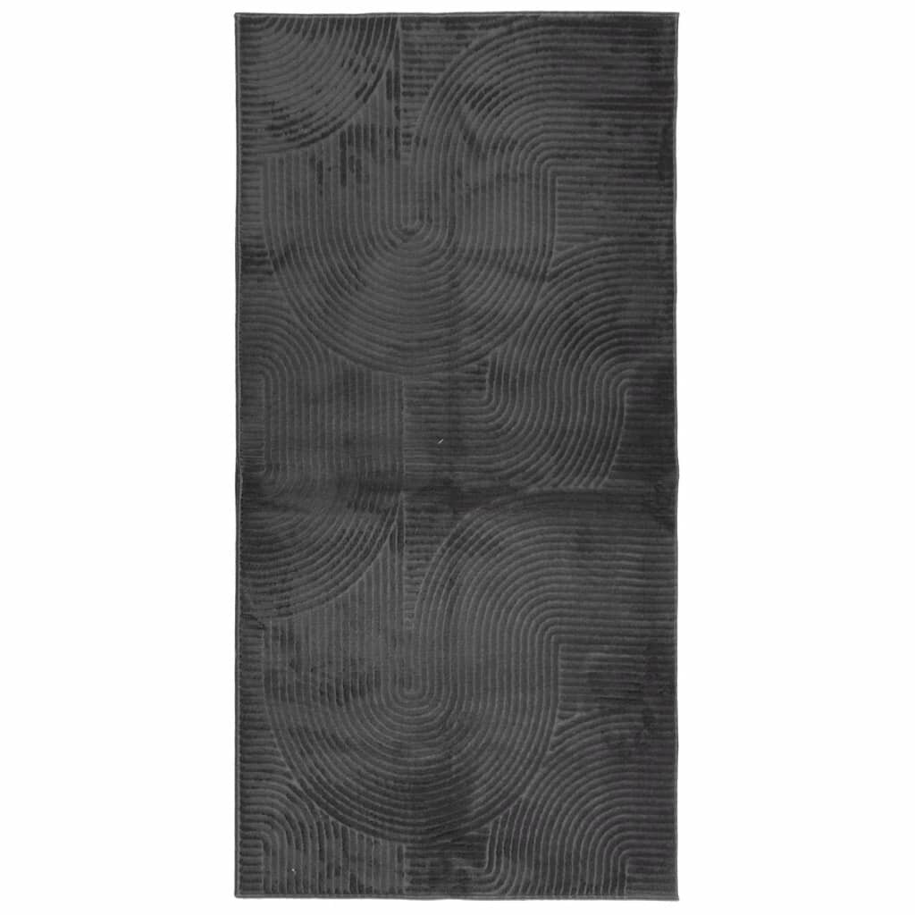 vidaXL Koberec IZA krátký vlas skandinávský vzhled antracit 100x200 cm
