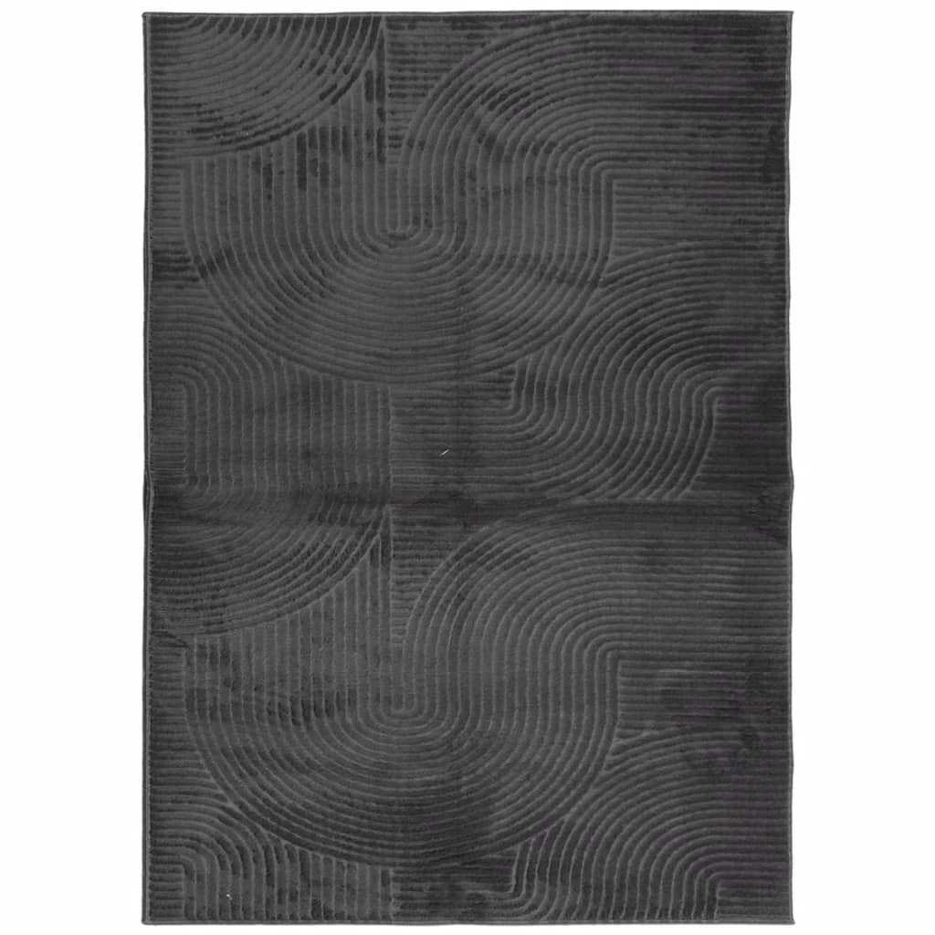 vidaXL Koberec IZA krátký vlas skandinávský vzhled antracit 240x340 cm