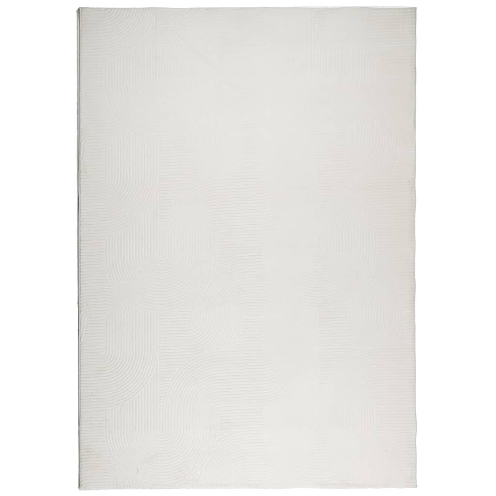 vidaXL Koberec IZA krátký vlas skandinávský vzhled krémový 120x170 cm