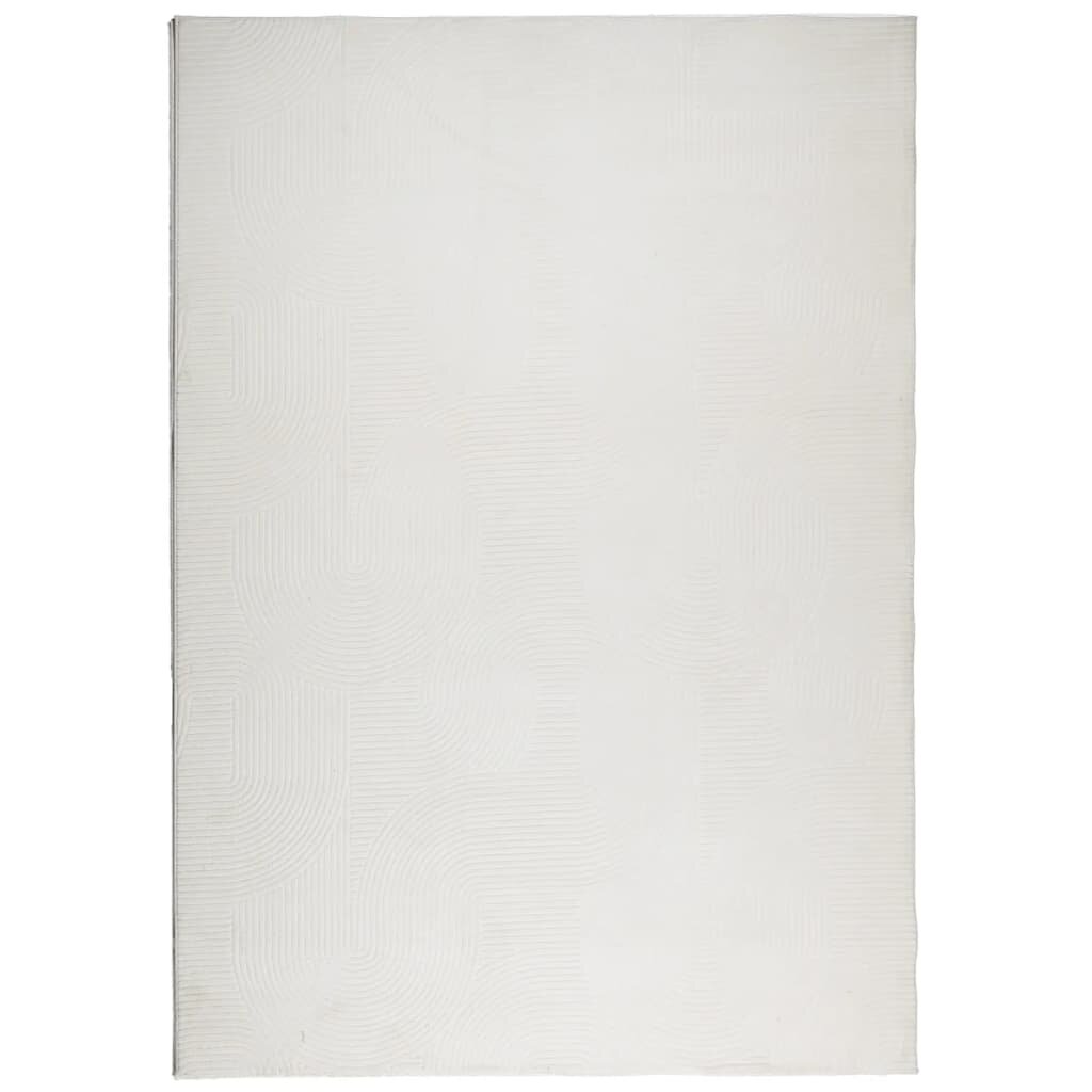 vidaXL Koberec IZA krátký vlas skandinávský vzhled krémový 140x200 cm