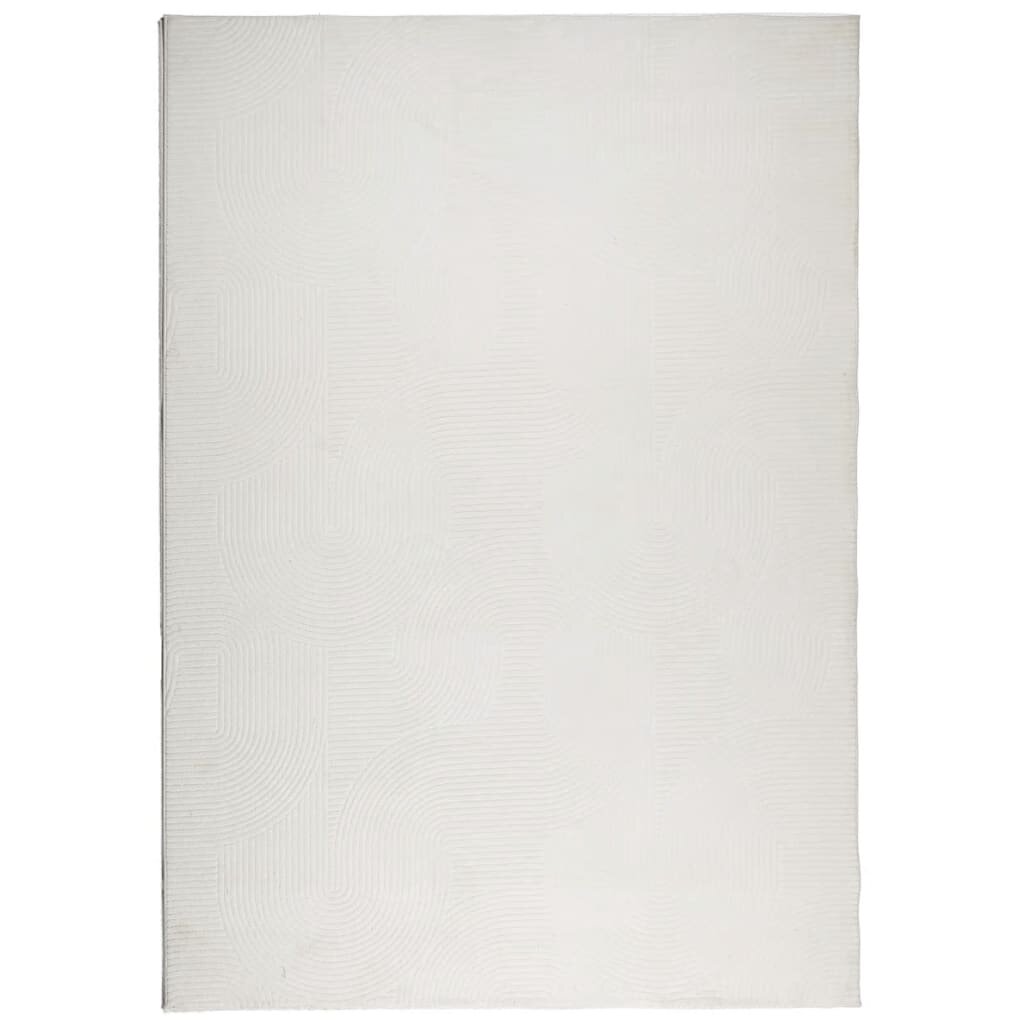 vidaXL Koberec IZA krátký vlas skandinávský vzhled krémový 160x230 cm