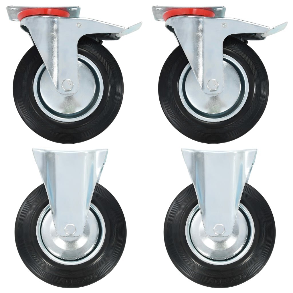 vidaXL Kolečka 4 ks 200 mm