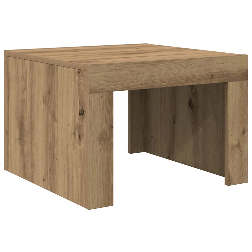 vidaXL Konferenční stolek Artisanový dub 50 x 50 x 35 cm