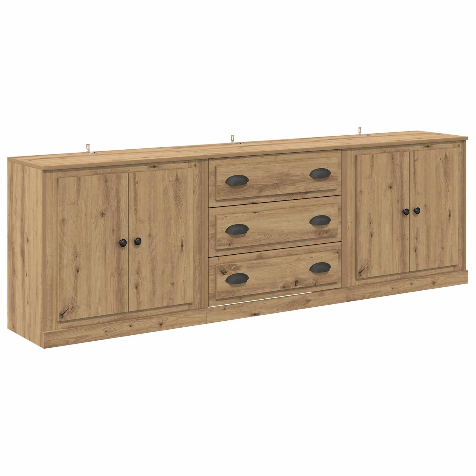 vidaXL Konzole 3 ks Dub artisan 210 x 355 x 675 cm Kompozitní dřevo