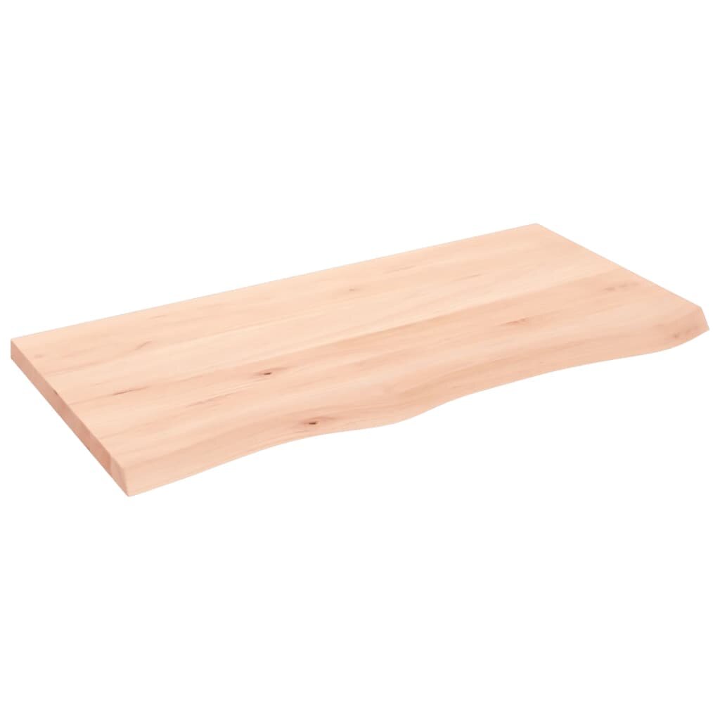 vidaXL Koupelnová deska 100x50x(2-4) cm neošetřené masivní dřevo