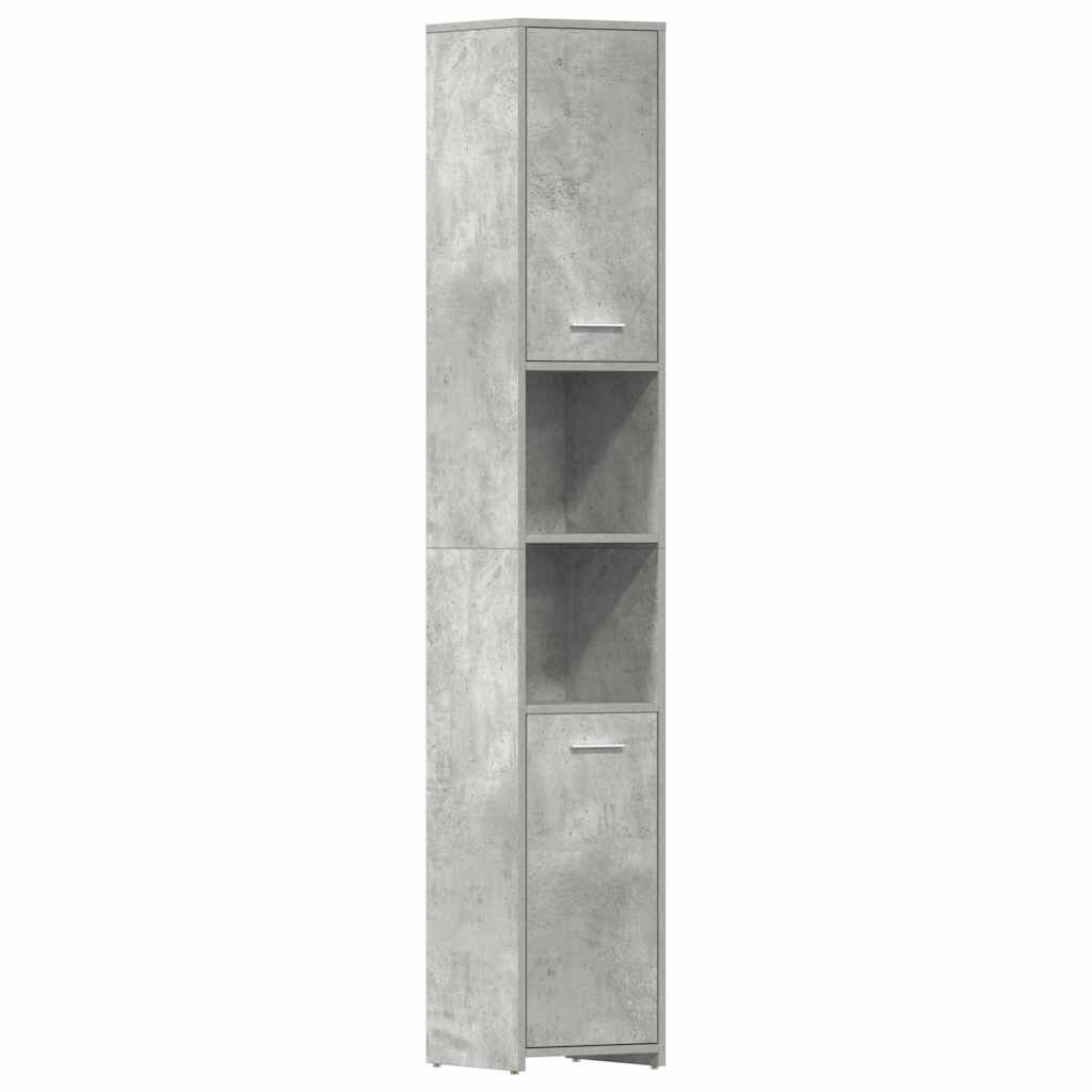 vidaXL Koupelnová skříňka betonově šedá 30 x 30 x 1835 cm kompozit