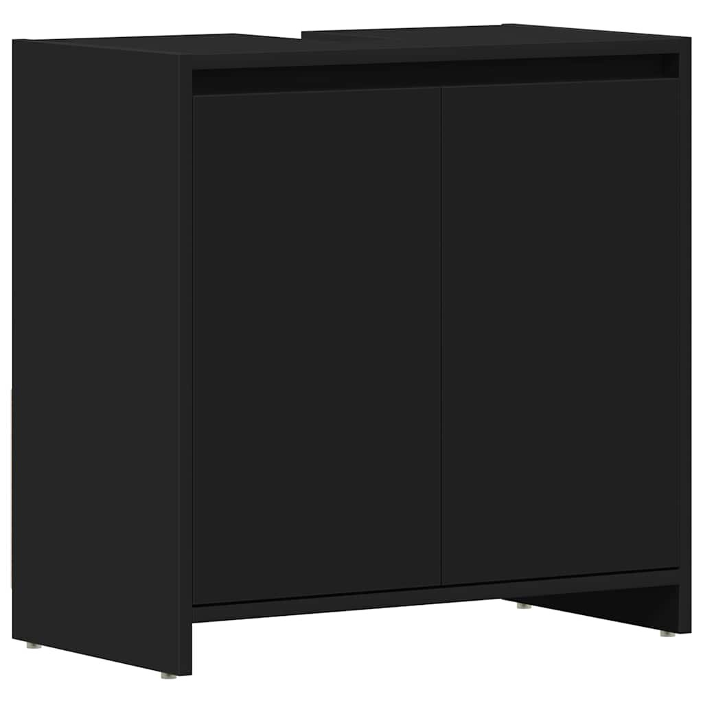 vidaXL Koupelnová skříňka černá 60 x 33 x 60 cm kompozitní dřevo