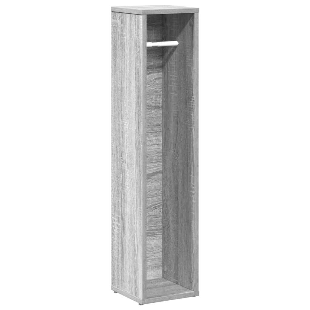 vidaXL Koupelnová skříňka s držákem na role šedá sonoma 205x20x90 cm