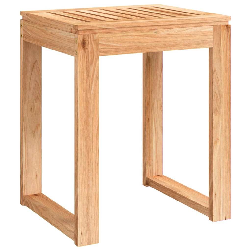 vidaXL Koupelnová stolička 40 x 30 x 46 cm masivní ořechové dřevo