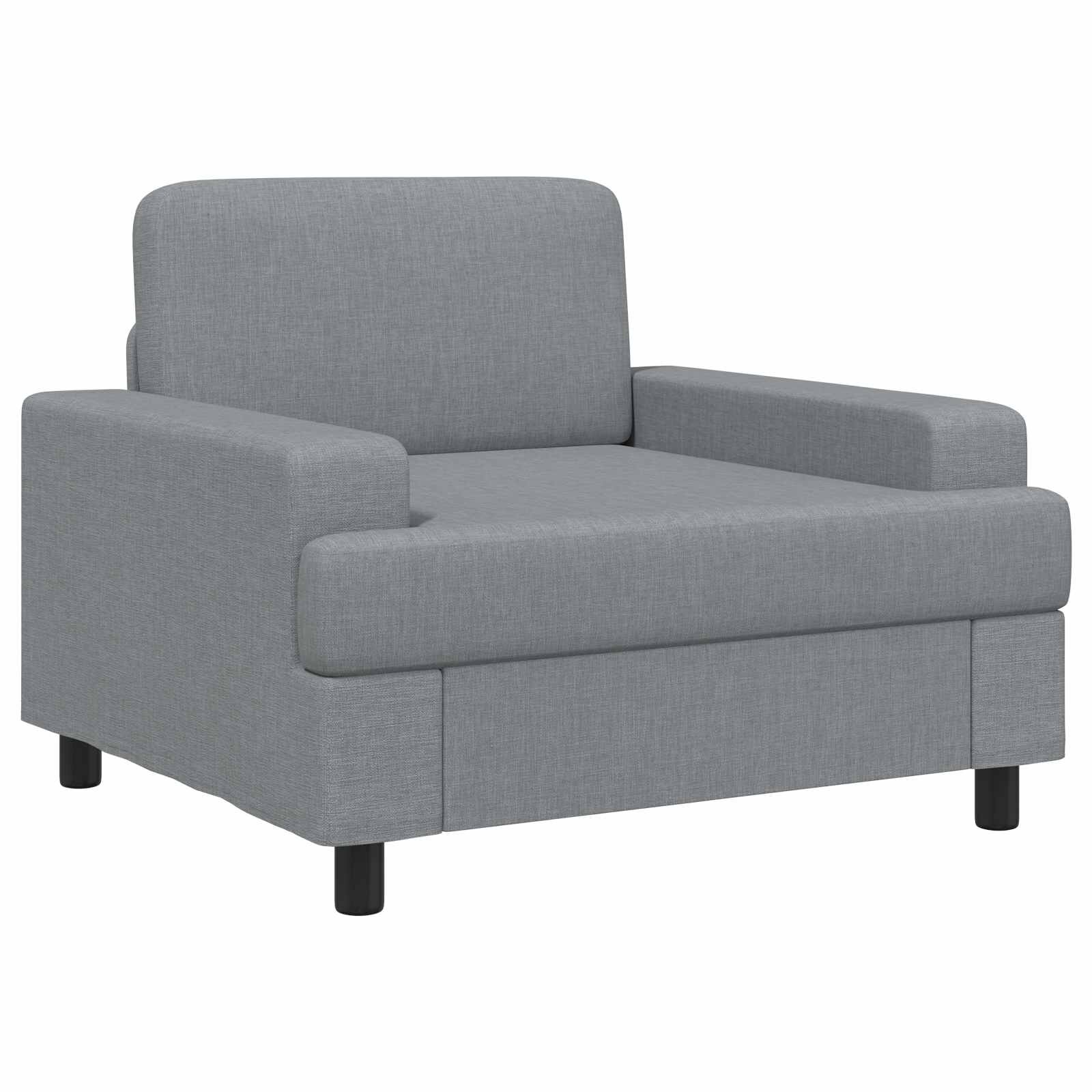 vidaXL křeslo Světle šedá Textil