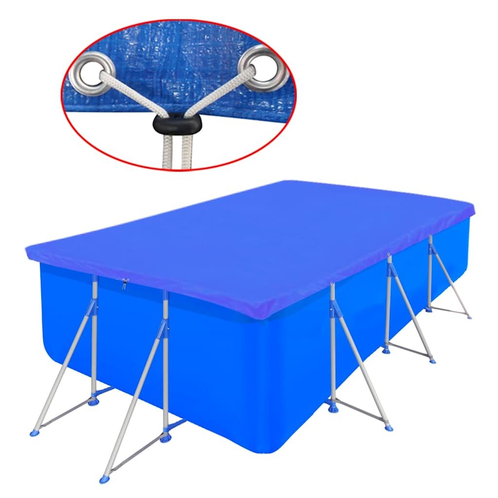 vidaXL Kryt na bazén PE obdélníkový 90 g/m2 394 x 207 cm