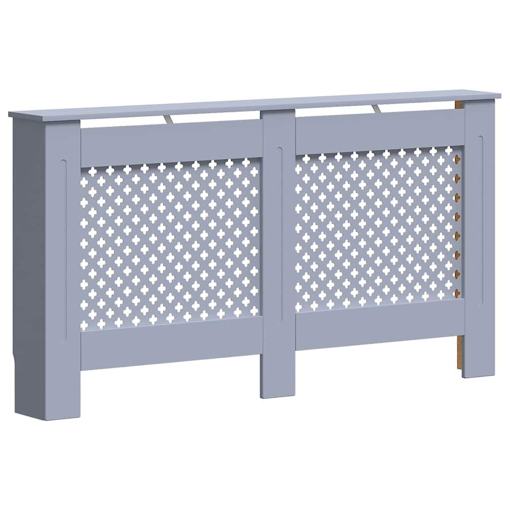 vidaXL Kryt na radiátor antracitový 152 x 19 x 815 cm MDF
