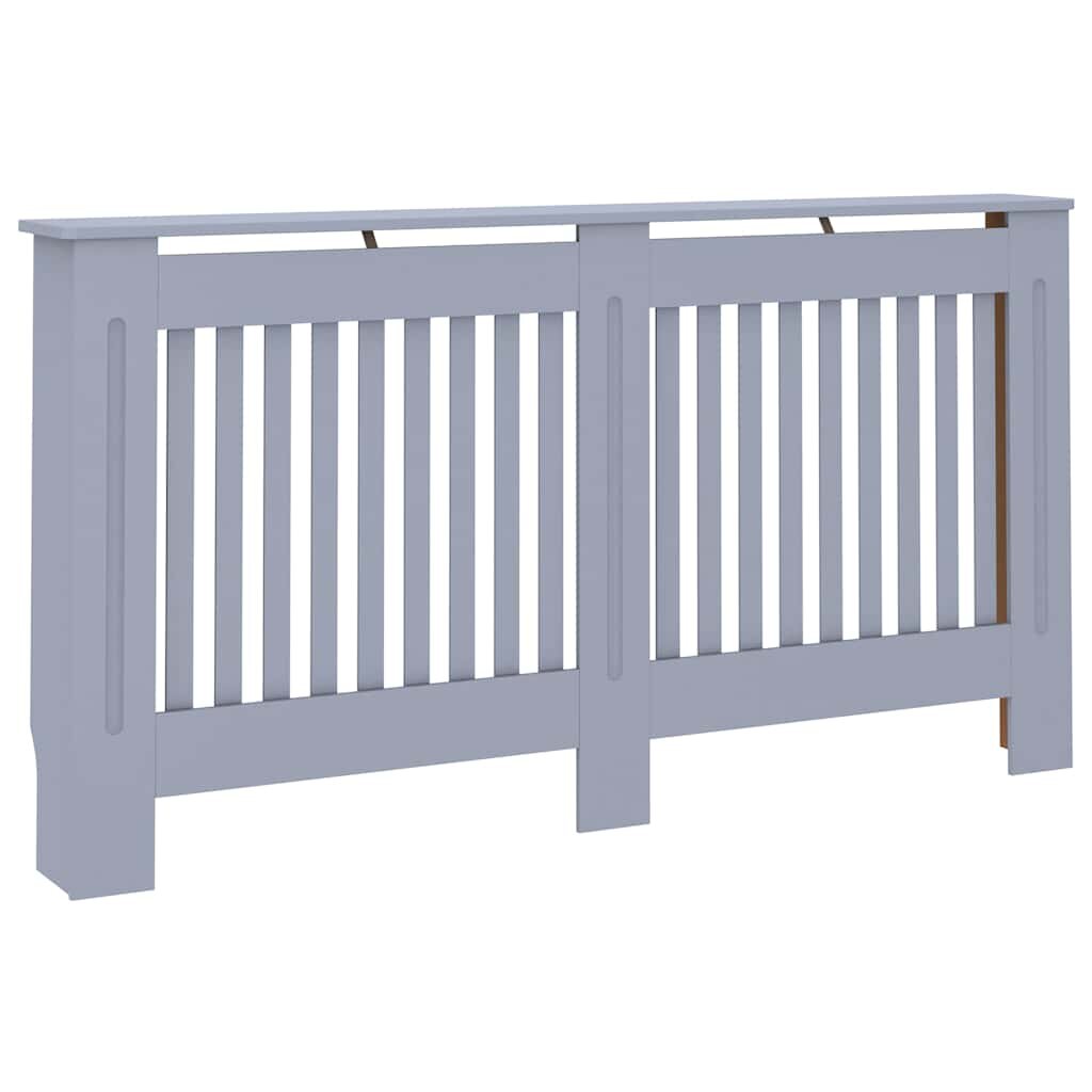 vidaXL Kryt na radiátor antracitový 152 x 19 x 815 cm MDF