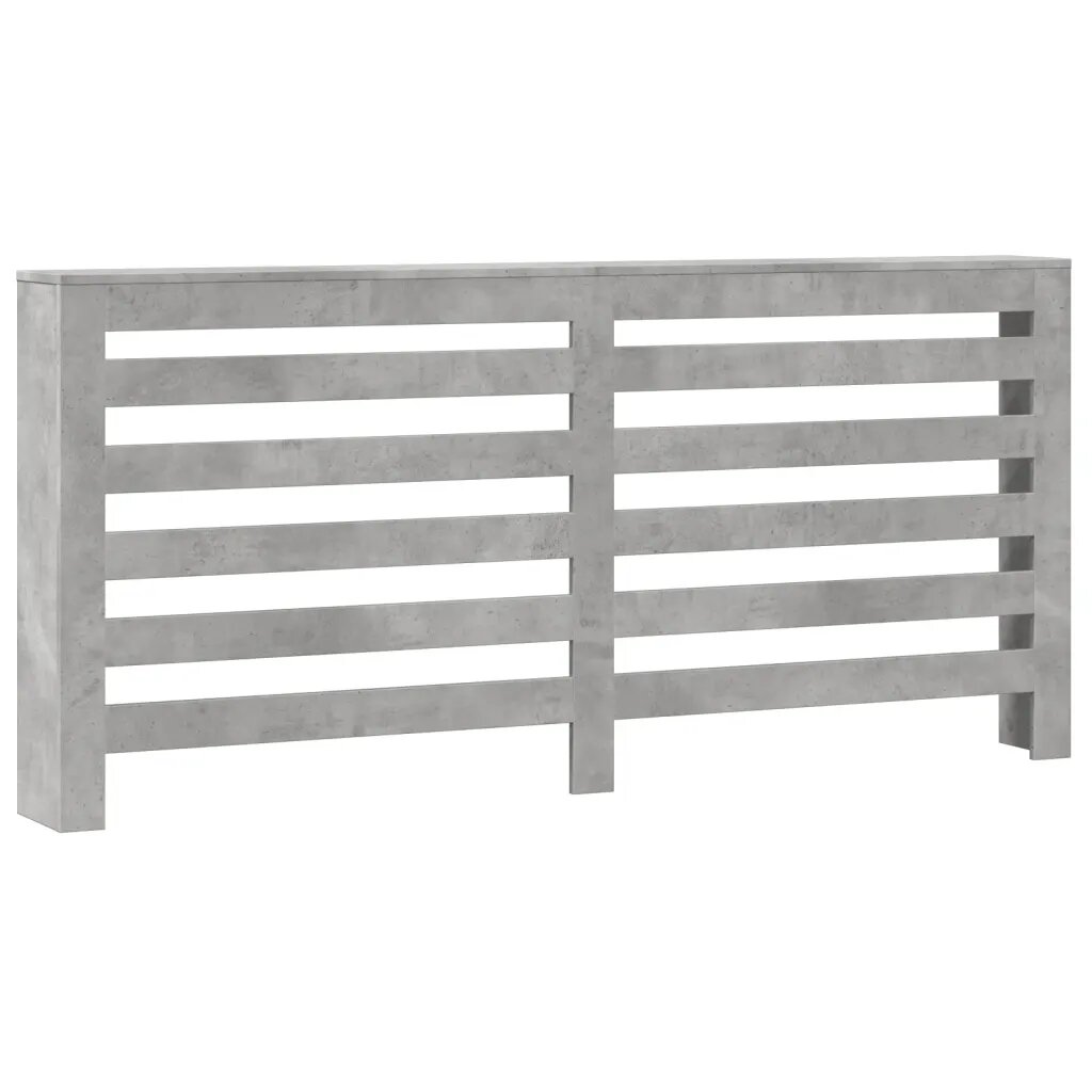 vidaXL Kryt na radiátor betonově šedý 175x20x82 cm kompozitní dřevo