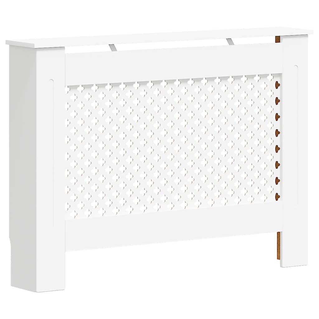 vidaXL Kryt na radiátor bílý 112 x 19 x 815 cm MDF