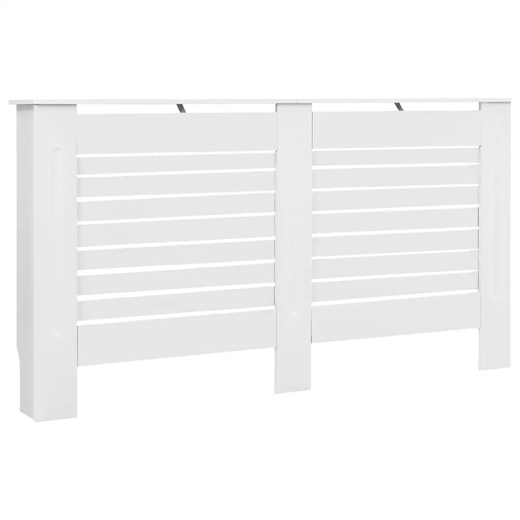 vidaXL Kryt na radiátor bílý 152x19x815 cm MDF