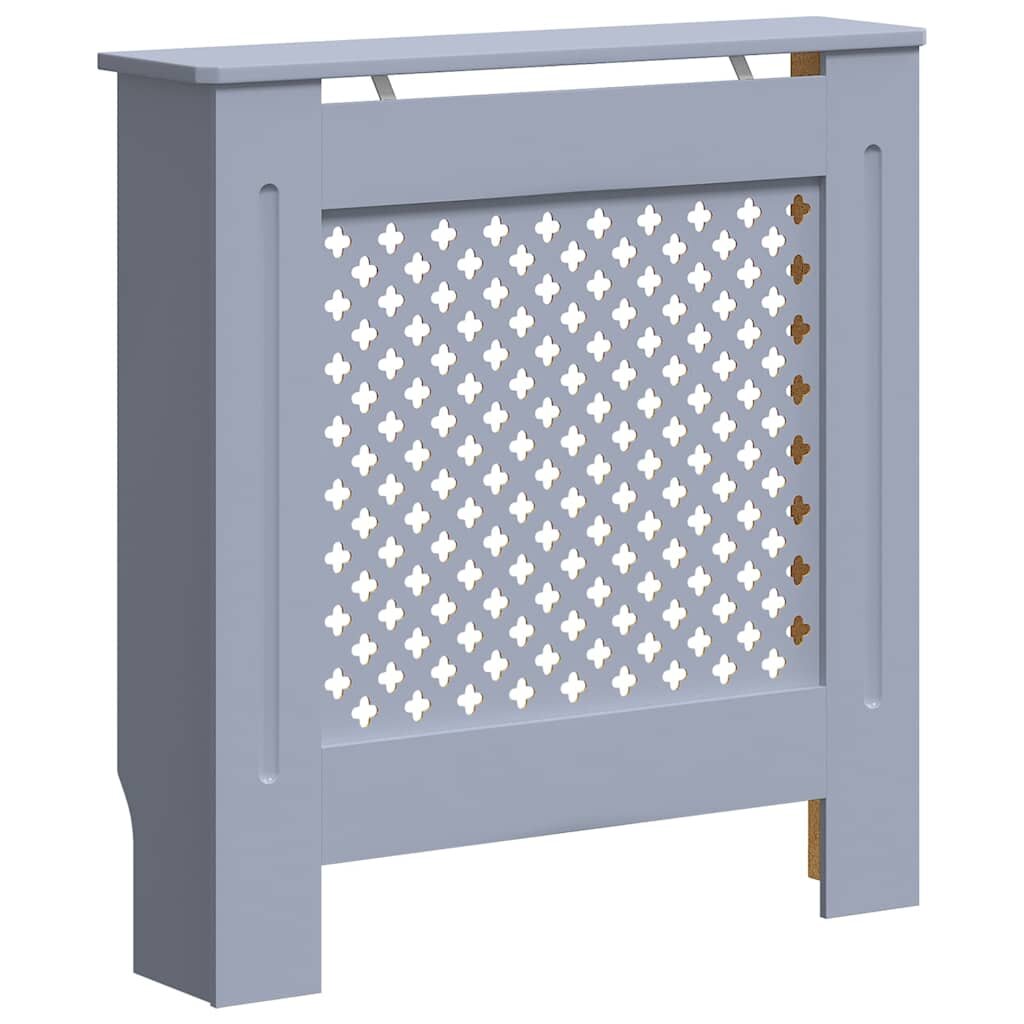 vidaXL Kryt na radiátor MDF šedý 78 cm