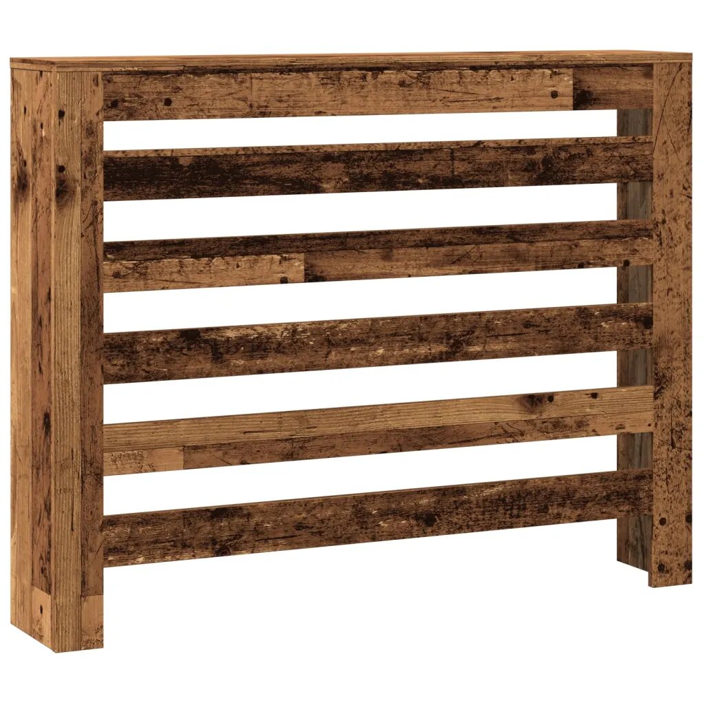 vidaXL Kryt na radiátor old wood 104 x 20 x 82 cm kompozitní dřevo