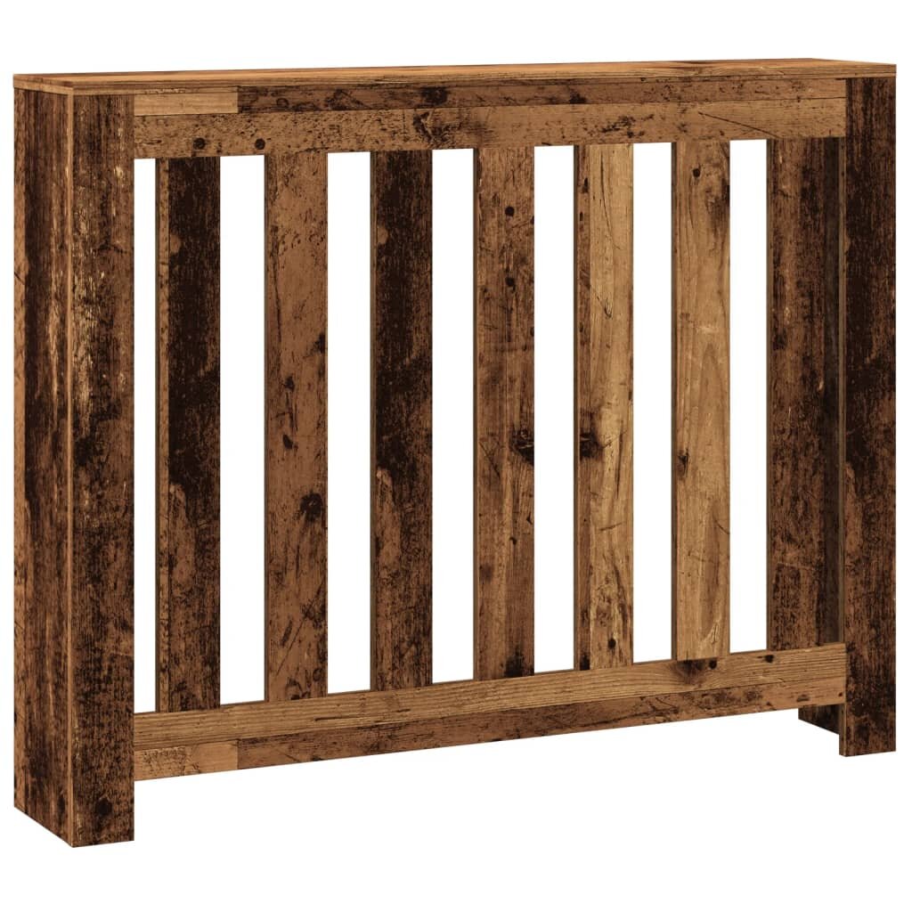 vidaXL Kryt na radiátor old wood 104 x 20 x 82 cm kompozitní dřevo