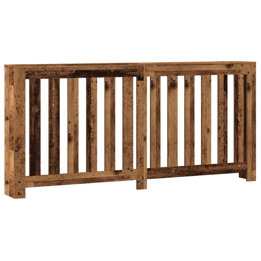 vidaXL Kryt na radiátor old wood 175 x 20 x 82 cm kompozitní dřevo