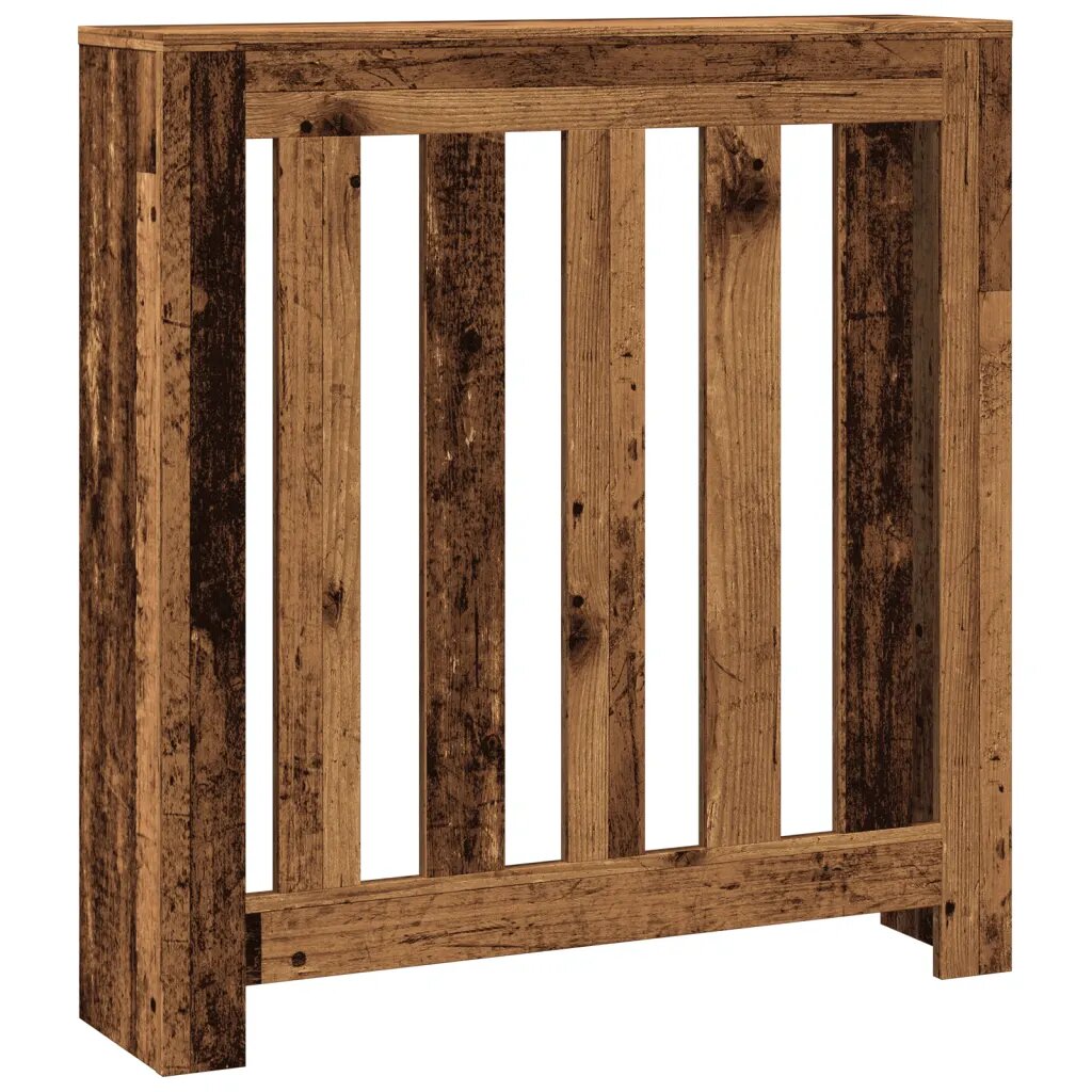 vidaXL Kryt na radiátor old wood 78 x 20 x 82 cm kompozitní dřevo