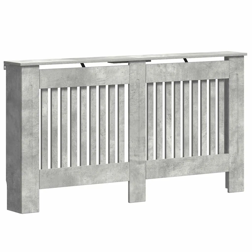 vidaXL Kryt radiátoru Betonově šedá 152 x 19 x 815 cm