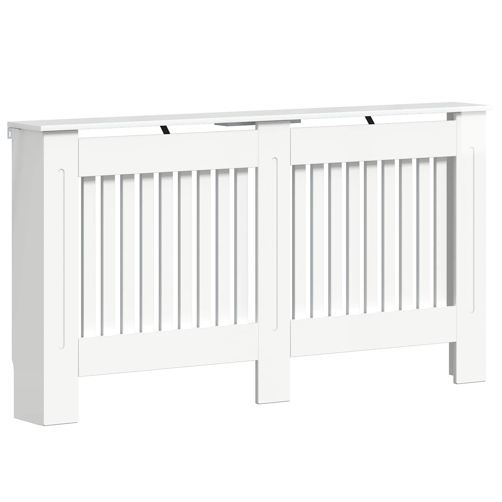 vidaXL Kryt radiátoru Bílá s vysokým leskem 152 x 19 x 815 cm