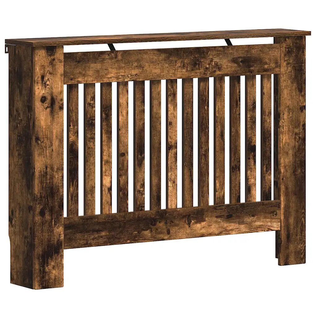 vidaXL Kryt radiátoru Kouřový dub 112 x 19 x 815 cm Kompozitní dřevo