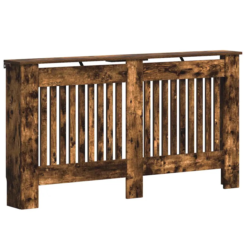 vidaXL Kryt radiátoru Kouřový dub 152 x 19 x 815 cm Kompozitní dřevo