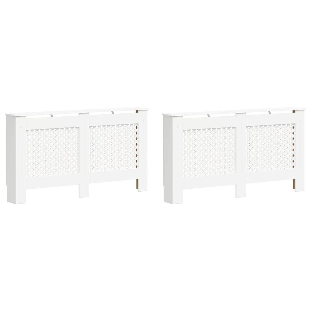 vidaXL Kryty na radiátor 2 ks bílé 152 x 19 x 815 cm MDF