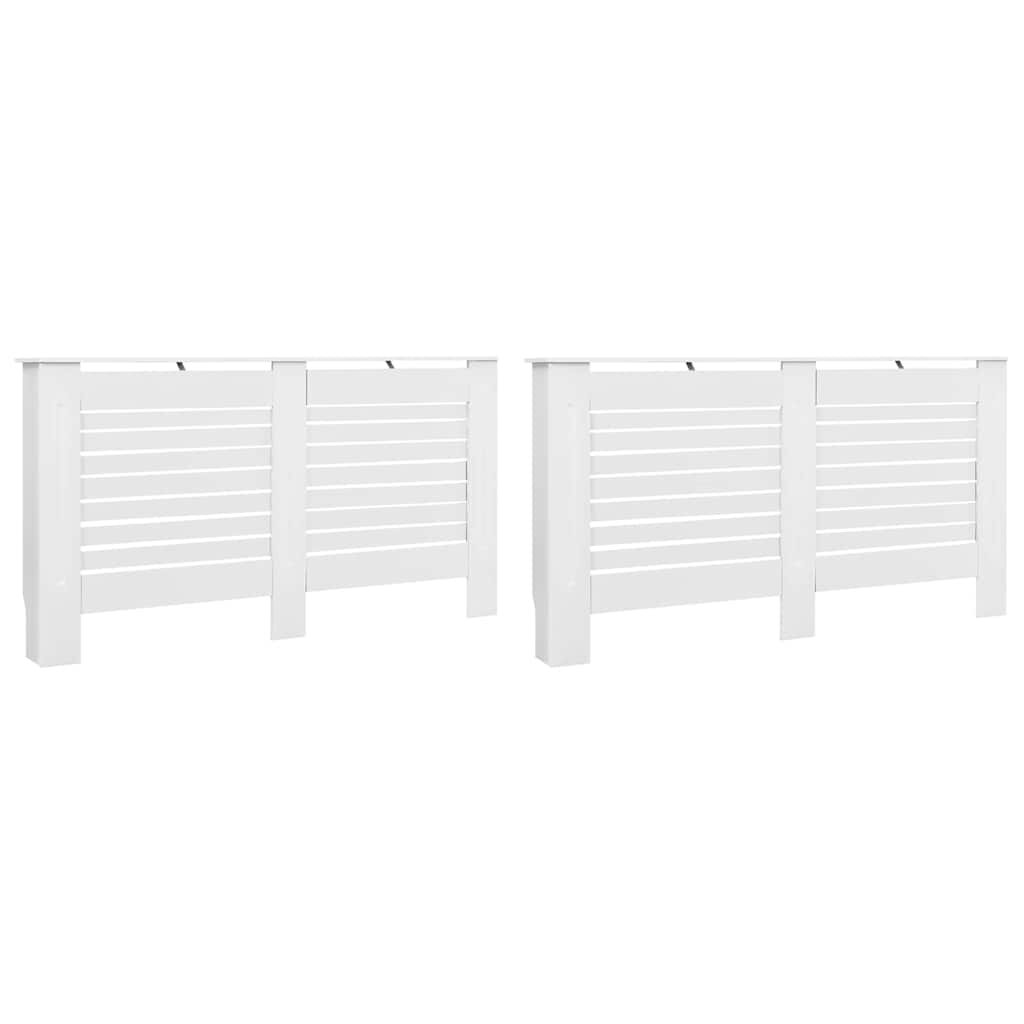 vidaXL Kryty na radiátor 2 ks bílé 152 x 19 x 815 cm MDF