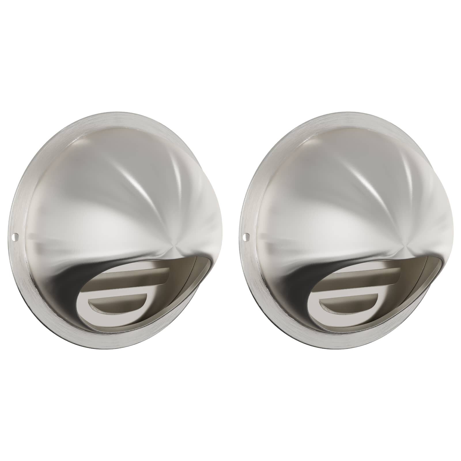 vidaXL Kryty vzduchových ventilátorů 2 ks Stříbrná 80 mm