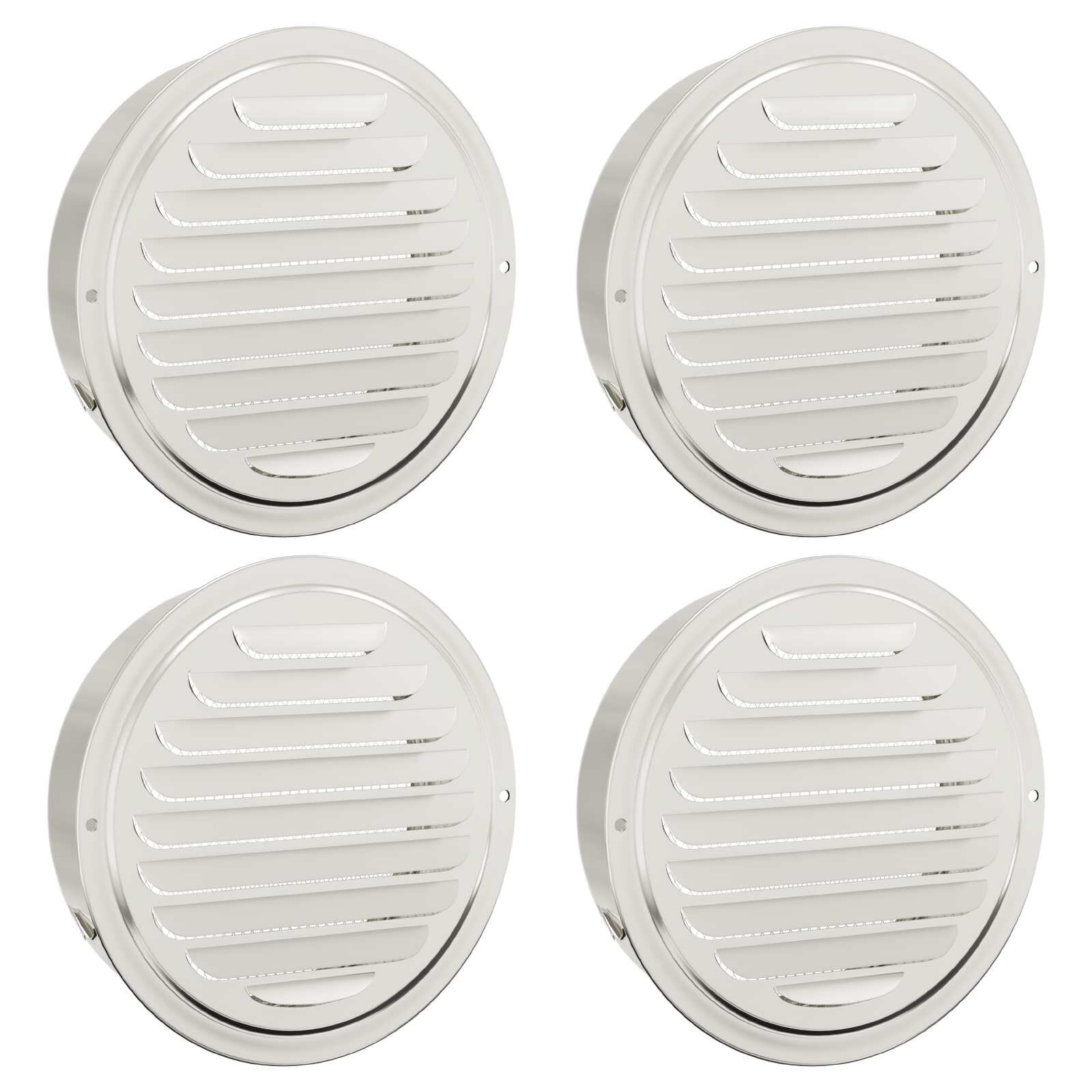 vidaXL Kryty vzduchových ventilátorů 4 ks Stříbrná 150 mm