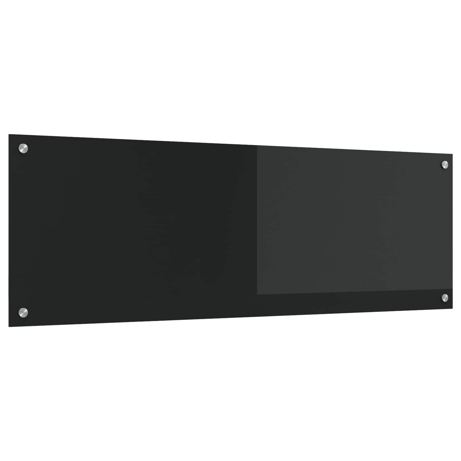 vidaXL Kuchyňský obklad Černá 120 x 40 cm tvrzené sklo