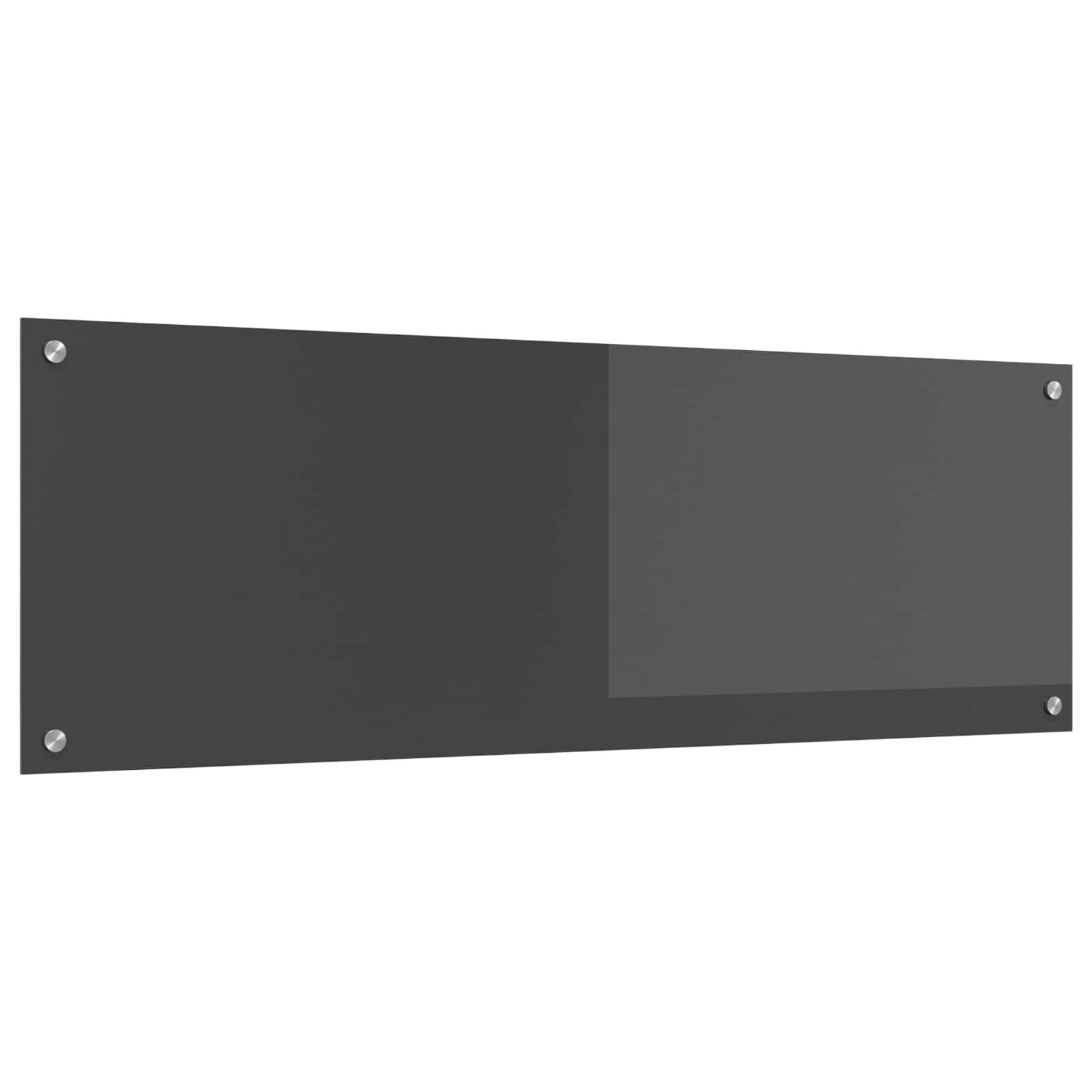 vidaXL Kuchyňský obklad Tmavě šedá 120 x 40 cm tvrzené sklo