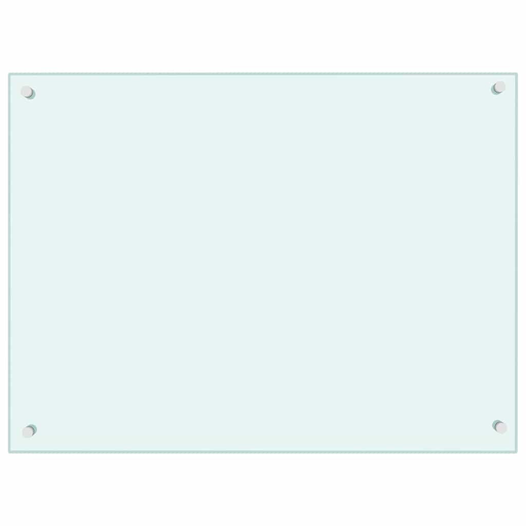 vidaXL Kuchyňský panel mléčný 80 x 60 cm tvrzené sklo