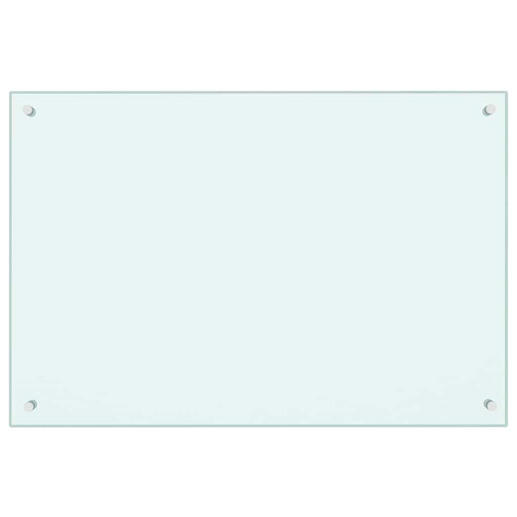 vidaXL Kuchyňský panel mléčný 90 x 60 cm tvrzené sklo