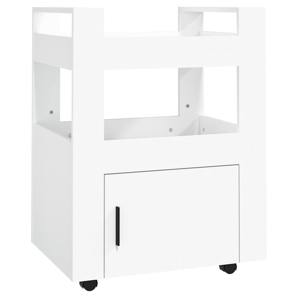 vidaXL Kuchyňský vozík bílý 60 x 45 x 80 cm kompozitní dřevo