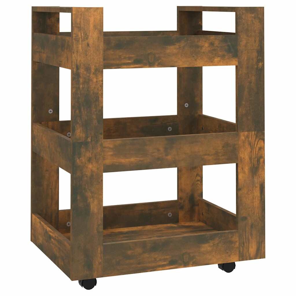 vidaXL Kuchyňský vozík kouřový dub 60 x 45 x 80 cm kompozitní dřevo