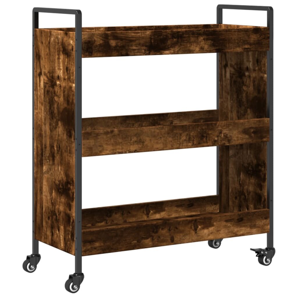 vidaXL Kuchyňský vozík kouřový dub 70 x 30 x 82 cm kompozitní dřevo