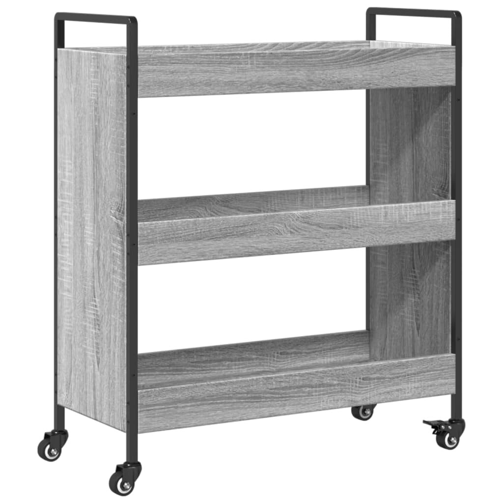 vidaXL Kuchyňský vozík šedý sonoma 70 x 30 x 82 cm kompozitní dřevo