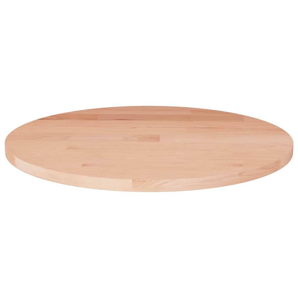 vidaXL Kulatá stolní deska Ø30x15 cm masivní dub bez povrchové úpravy