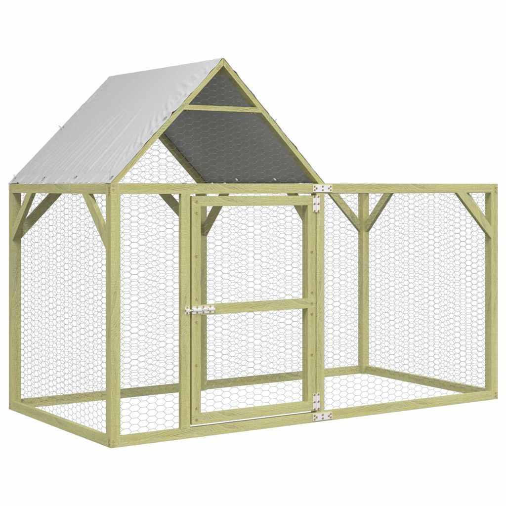 vidaXL Kurník 200x100x150 cm impregnované masivní borové dřevo
