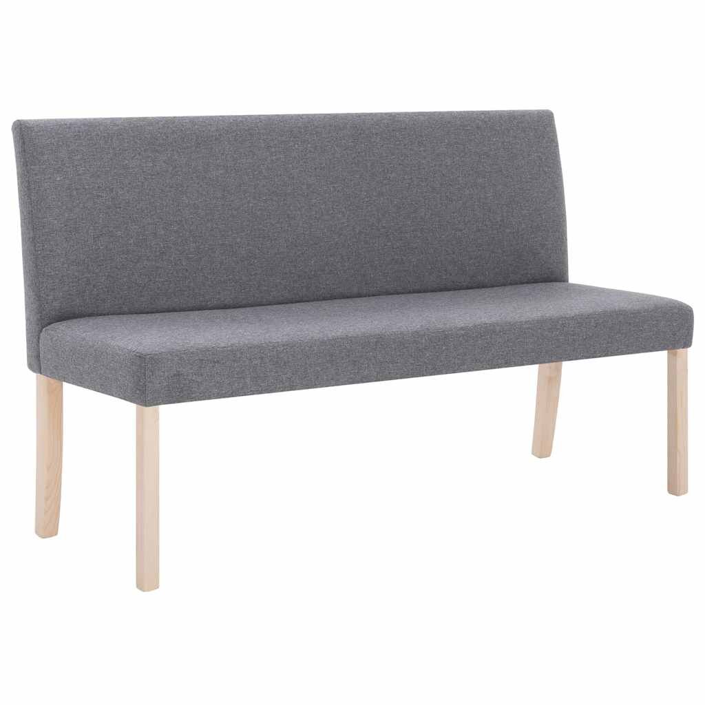 vidaXL Lavice 1395 cm světle šedá polyester