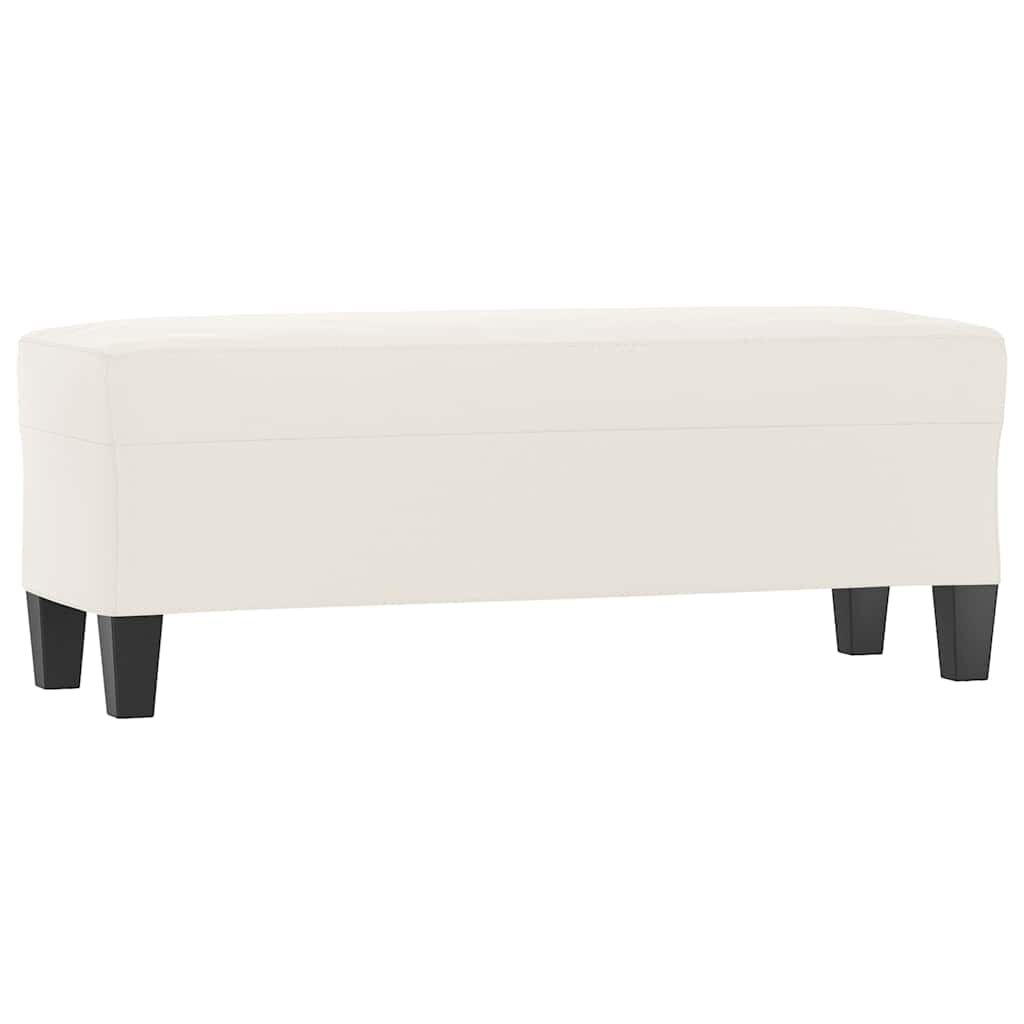 vidaXL Lavice béžová 100x35x41 cm tkanina z mikrovlákna