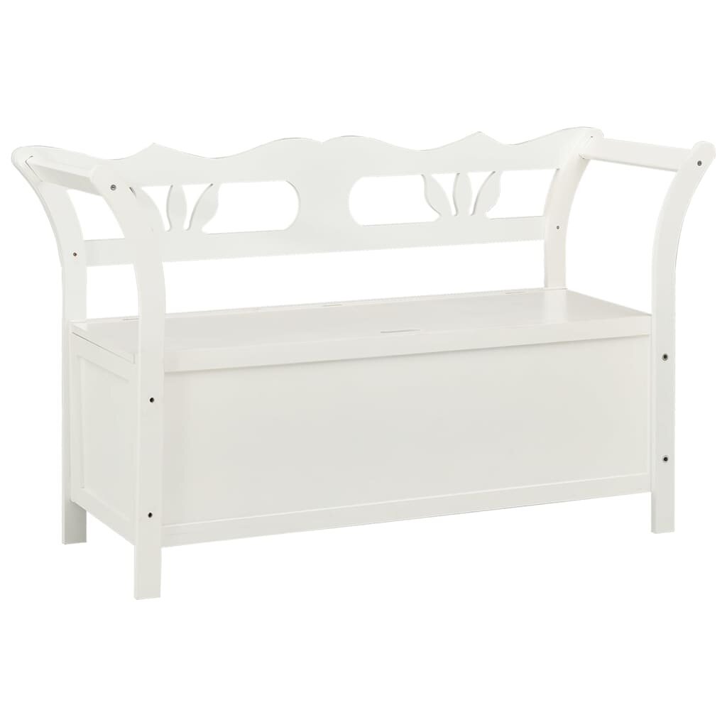 vidaXL Lavice bílá 107 x 45 x 755 cm masivní jedlové dřevo