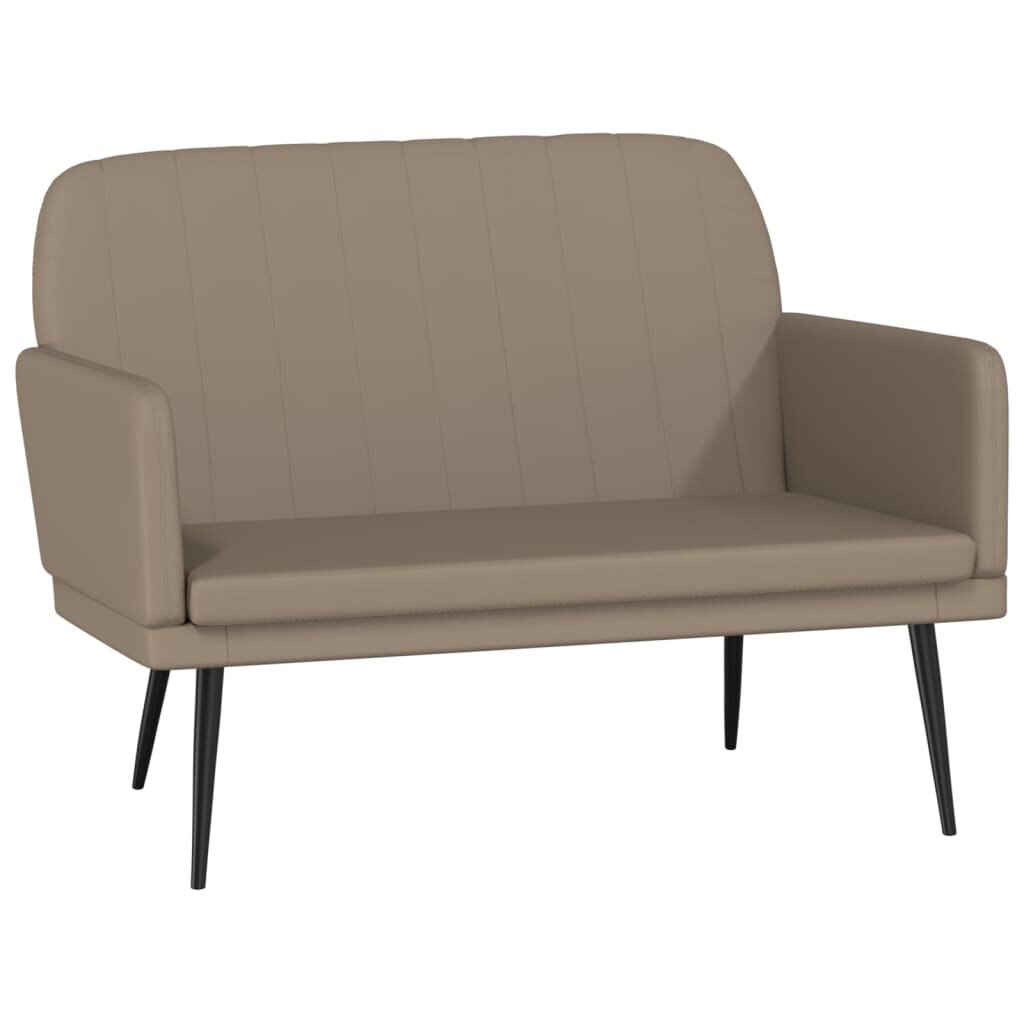 vidaXL Lavice cappuccino 107 x 80 x 81 cm umělá kůže
