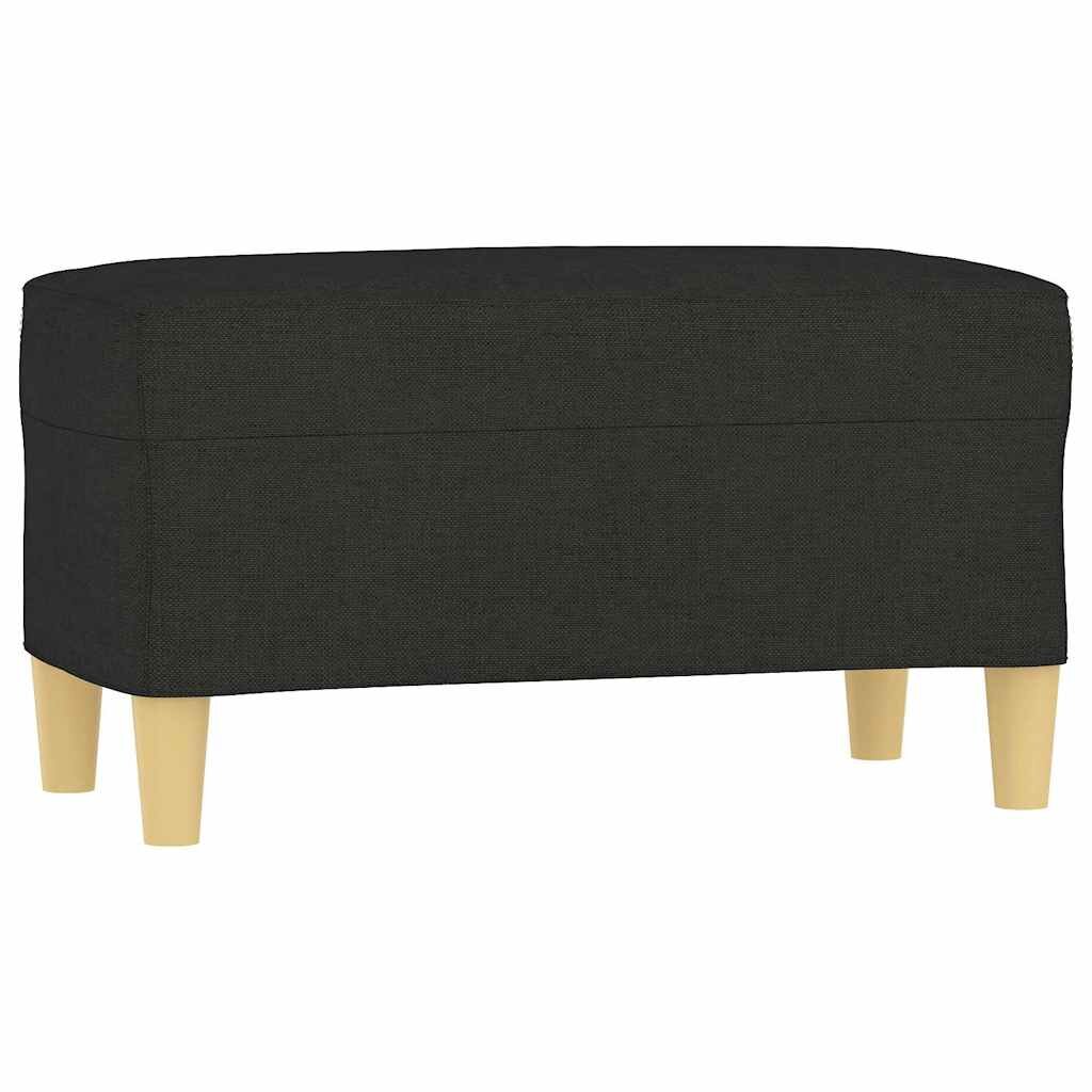 vidaXL Lavice černá 70 x 35 x 41 cm textil
