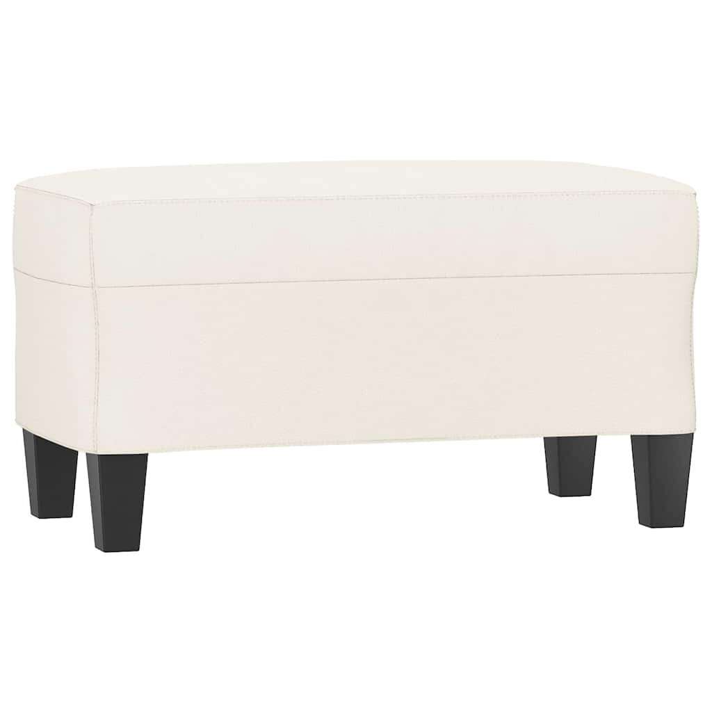 vidaXL Lavice krémová 70x35x41 cm umělá kůže