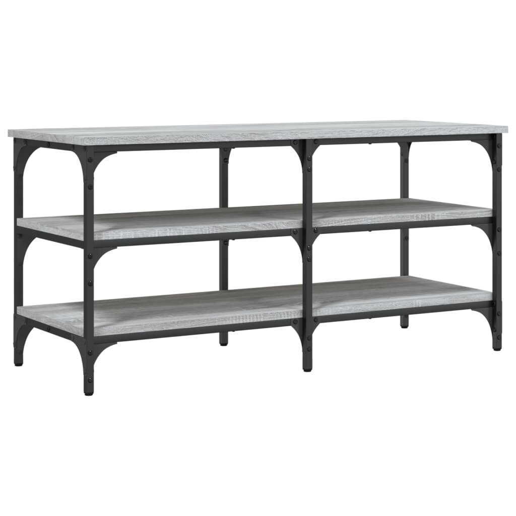 vidaXL Lavice s botníkem šedá sonoma 100x385x49 cm kompozitní dřevo